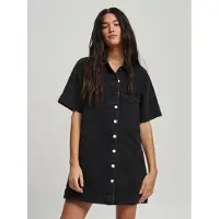 St MRLO Vestido 'DENIM SHIRT DRESS' preto