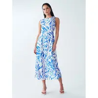 BWLDR Vestido de verão 'Zenay' azul real / branco