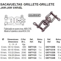 Goldenship Mandíbula Giratória Aisi-316