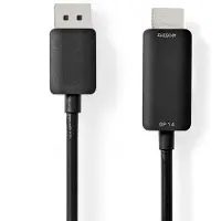 Nedis Cabo Displayport Ccgp37104bk20 Dp M-hdmi Conector 4k Niquelado 2 M 60hz