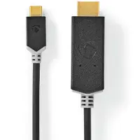 Nedis Ccbw64655at20 Cabo Adaptador Usb-c Para Hdmi Usb 3.2 Gen 1 4k Banhado A Ouro 2 M 60hz