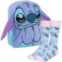 Cerda Stitch Para Conjunto De Design De Mochila E Meias De Creche Stitch