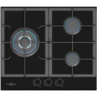 Vitrokitchen Placa De Vidro A Gás Cg630nb 60 Cm 3 Bocas