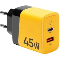 Tactical Carregador De Parede Usb-a E Usb-c Microgrid Gan 45w