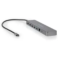 Nedis Adaptador Usb Multiportas 10 Em 1 Ccbw64260at02 Usb 3.2 Gen 1 Usb-c M-micro Sd/rj45 F/sd/2x Hdmi/2x Usb-c/3x Usb-a Banhado A Ouro Ouro 0.4 M