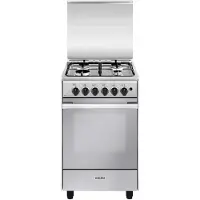 Vitrokitchen Fogão A Gás Butano Com Forno Un55ib Glem 53x50 Cm 4 Bocas