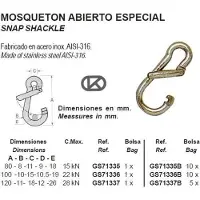 Kong Italy Gancho De Carabina Especial 10 Unidades