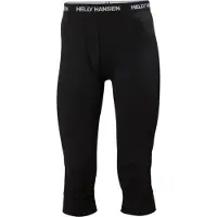 Helly Hansen para homem. 49367 Calça térmica 3/4 Lifa Merino Midweight preta (S), Preto, Homewear, Lã
