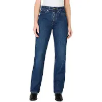 Pepe Jeans para mulher. PL204844 Jeans Liso Hw Deep Ocean (26/32), Azul, Casual, Algodão, Denim, Sustentável