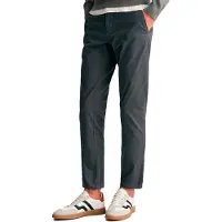 Gant para homem. 1505220 Calças Chino Slim Fit Tech Prep cinzento escuro (40/34), Casual, Cinza, Algodão