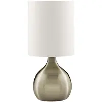 Searchlight Candeeiro de mesa Touch 3923, latão antigo