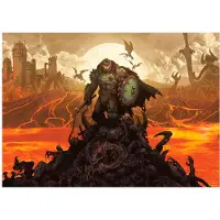 Fanattik Impressão De Arte Da Idade Das Trevas Edição Limitada Doom 42x30 Cm