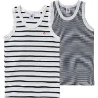 Petit Bateau Tops sem mangas TONI rapazes - Marinho - 5 ans
