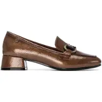 Carmela para mulher. 16253902-TAUPE Mocassins de couro 162539 castanho (40), Marrom, 3 a 5cm, Nenhum, Casual