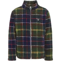 Barbour - Sweats - Tartan Fleece Zip Through Sweatshirt Classic Tartan para Homem - Tamanho L - Verde