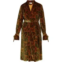 Usha Kimono amarelo / verde escuro / laranja escuro