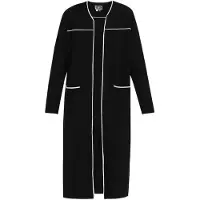 Dreimaster Maritim Casaco de malha preto / branco