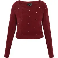 Faina Pullover borgonha