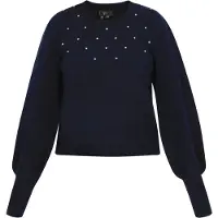Faina Pullover azul escuro