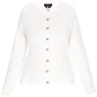Faina Casaco de malha branco