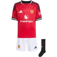 Adidas Conjunto do Equipamento Principal 25/26 do Manchester United - Criança