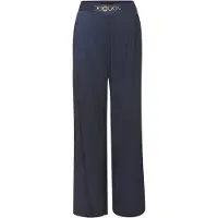 Vivance Calças com pregas navy