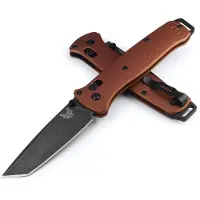 Benchmade Navalha Bailout MagnaCut Battlewash DLC, burnt copper aluminum