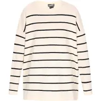 Dreimaster Pullover preto / offwhite