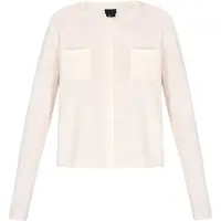 Dreimaster Klassik Casaco de malha branco natural