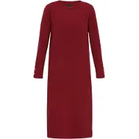 Dreimaster Klassik Vestido de malha borgonha
