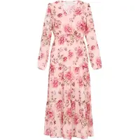 Usha Vestido cáqui / rosé / rosa escurecido