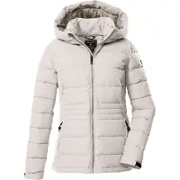 Killtec Casaco outdoor 'KOW 10' cinzento claro / branco