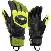 LEKI - Luvas ski - WCR Venom SL 3D Black/Ice Lemon para Unissexo - Tamanho 9.5 - Preto