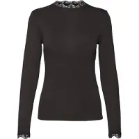 Vero Moda Camiseta De Manga Comprida E Gola Alta Rosa