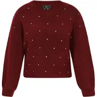 Faina Pullover vermelho escuro
