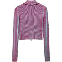 Desigual Casaco de malha azul céu / vermelho vinho / vermelho violeta