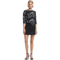 Desigual , Suéter fino com Lettering, Preto, XL