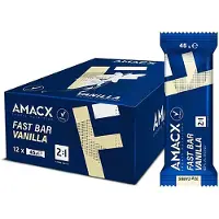 Amacx Caixa De Barras Energéticas Fast Vanilla 12 Unidades