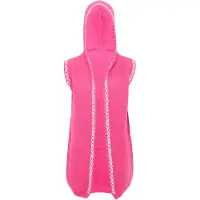 Ebeeza Casaco de malha rosa / branco