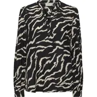 Kaffe Blusa 'Somia' preto / branco
