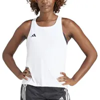 Adidas Top desportivo 'Adizero Essentials' preto / branco