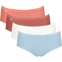 Sloggi Cueca azul céu / salmão / merlot / branco