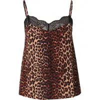 Pieces Top 'PCTIFFANY' castanho / castanho claro / preto
