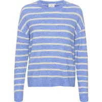 Kaffe Pullover 'KA Lida' azul céu / offwhite