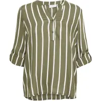 Kaffe Blusa 'KAstridy' cáqui / branco