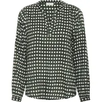 Kaffe Blusa 'KA Sary Tilly' azul noturno / verde / branco