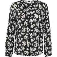 Kaffe Blusa 'KAAmber' preto / branco