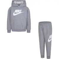 Nike Fato de jogging acinzentado / branco