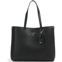 GUESS para mulher. HWBG6974230 Bolsa Shopper Meridian com logo preto (OSFA), Casual, Poliuretano