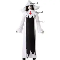 Atosa Traje De Mulher Zombie Nun